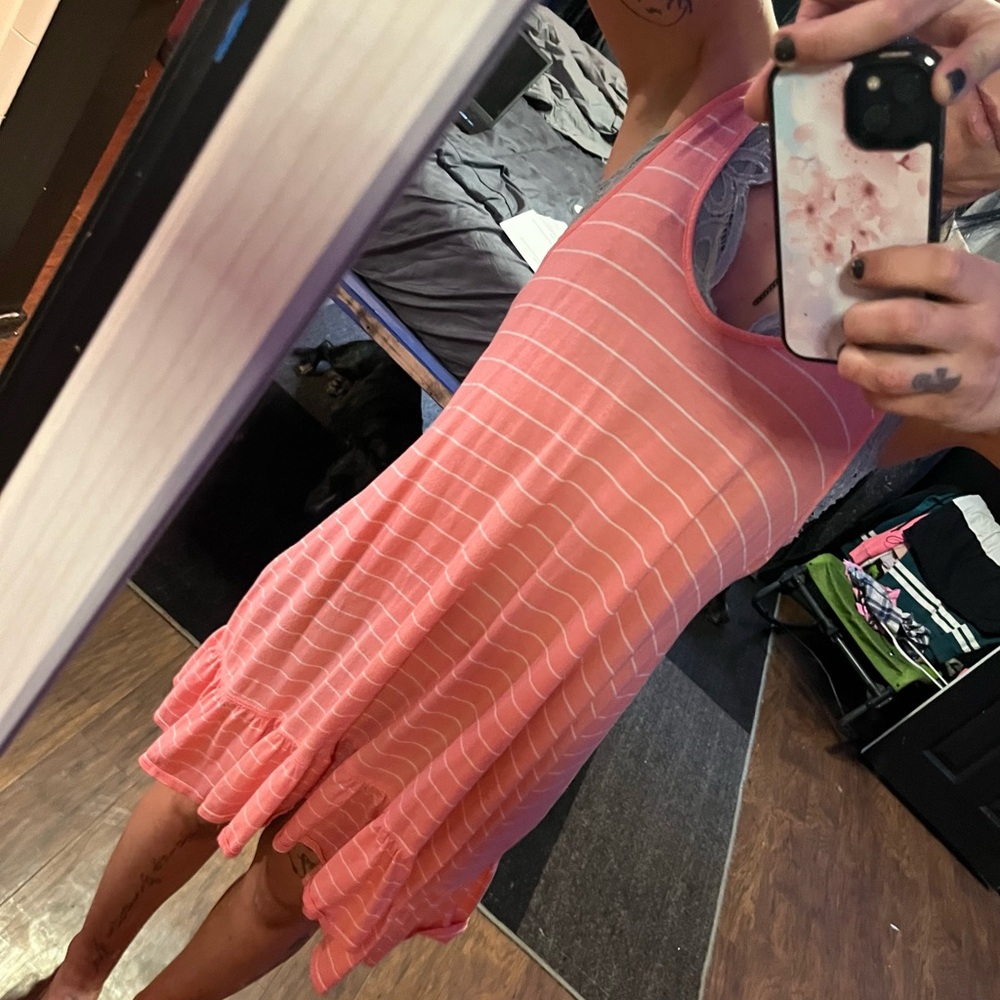 Victoria's Secret Pink Ribbed Sleeveless Sundress